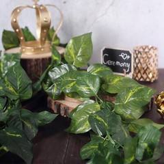 8 ft 3D Green Artificial Pothos Greenery CHAIN GARLAND Wedding Home Decorations