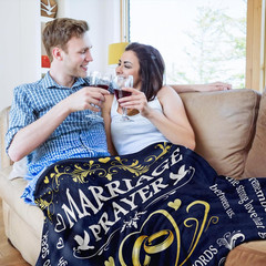Wedding Gifts for Couples 50″x60″ Marriage Prayer Blanket Bride Gifts | Marriage