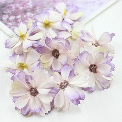 50 pieces DIY daisy home wedding mini silk flower head decoration artificial