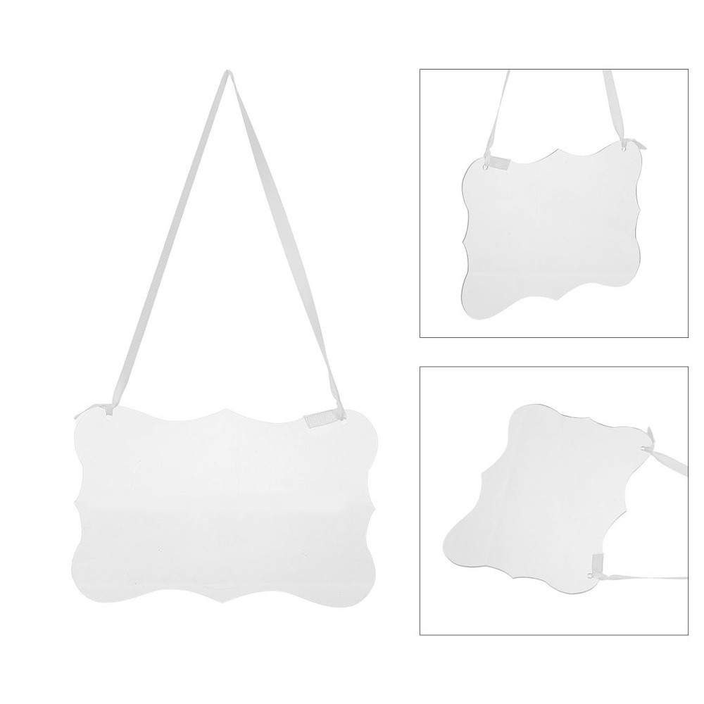1 Set Clear Reserved Signs for Wedding Chairs – 9×6 Inch Acrylic Hanging Signs