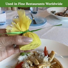 Regency Wraps Lemon Wraps Lemon Covers Yellow Green Ribbon 500 Count Wedge Bags