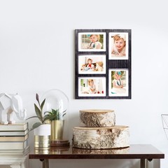 GLM 4×6 or 5×7 Collage Picture Frames for Wall, Holds 5 Photos with Glass & M…