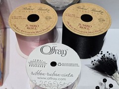 Crafting Supplies Ribbon Floral Wire Wedding Cake Bubbles Pins Embellishments