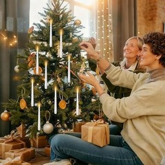 Floating Candles with Wand Remote, Set of 12 Christmas Tree 12pcs(Wand)