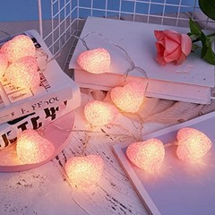 Large Heart String Lights for Valentines Day, Home Decorations Lights with