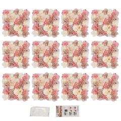 12* Artificial Flower Wall Panel Wedding Backdrop Event Party Flower Wall Panel