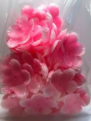 100 pcs peach cherry rose petal for wedding birthday party decoration