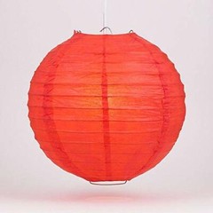 Quasimoon PaperLanternStore Decorative Paper Lantern – (Single, 6-Inch, Red, …