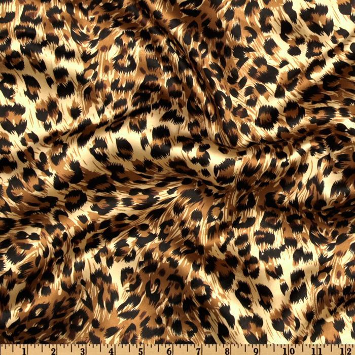 30 Rectangular 60″x126″ Cheetah Leopard Satin Tablecloths Animal Print Silk