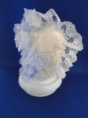 New Vintage Wilton «Lacy Elegance » Wedding Cake Top, blue , 109-2004