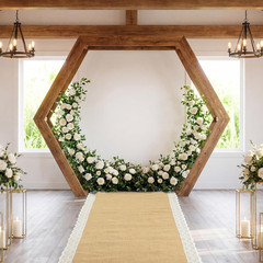 3.3Ft X 30Ft Burlap Wedding Aisle Runner Outdoor for Wedding Ceremony Wide Natur