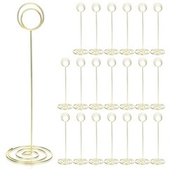 20 Pack 8.86 Inch Tall Table Number Holders Gold, Place Card Holder Gold