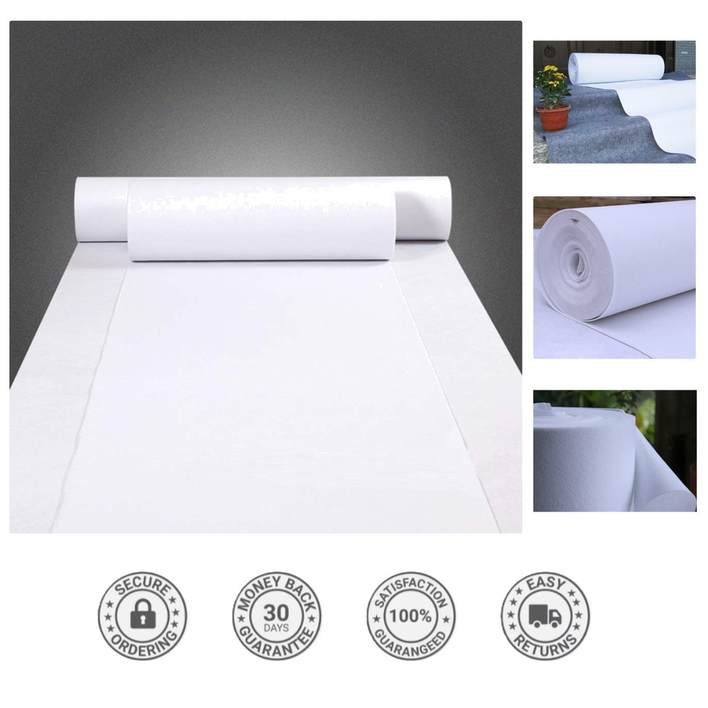 Customizable White Aisle Runner 24″ x 30′ – Perfect for Indoor/Outdoor Events