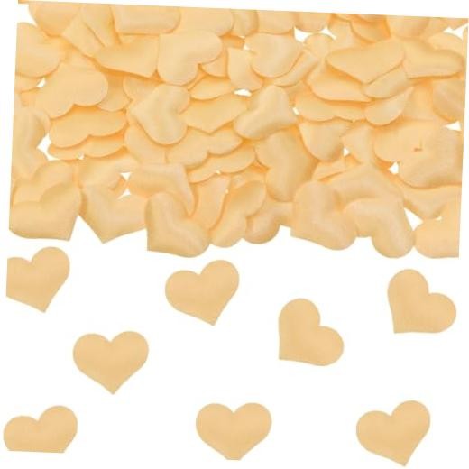 100pcs Champagne Heart Sponge Confetti Decor Heart Confetti Heart Champange