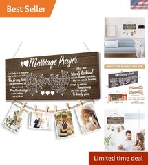 Versatile Engagement Gift: Marriage Prayer Photo Frame for Cherished Moments