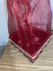 Indian Style Red and Gold Gift Basket for Special Occasion Wedding Party Favors
