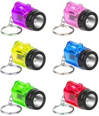 36 Mini Flashlight Keychains Assorted Neon Colors Party Favor Toys (3 dozen)