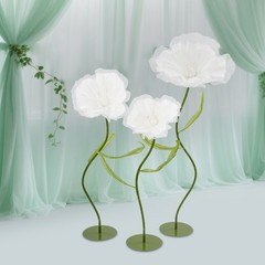 3 Pcs Artificial Flower Arrangements, Artificial Flowers For Wedding Decoration