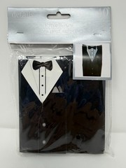 Wedding Favor Boxes Groom Pack of 10, (31 packages available) Black Tuxedo