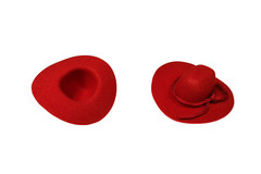 12 pcs 2″ 3″ 4″Mini Cowboy Hat Western Wedding Decoration Red Brown Black White