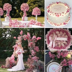 9000+ Bloom Pink Dried Babys Breath Flowers 150 Stems – Bulk Gypsophila