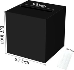 Black Wedding Card Box Reception Gift Money Card Holder