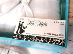 Studio His & Hers Ring Pillow Wedding Bridal White 2010 Model 524231