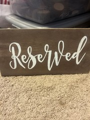 Wedding Wooden Signs Comes With 4 Wooden Reserved , Along With Others