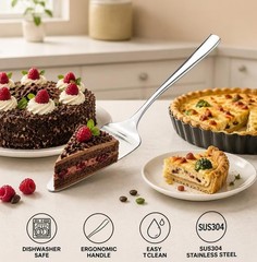 Pie Cake Server, Stainless Steel Pastry Spatula, Serving for Birthday, Weddin…