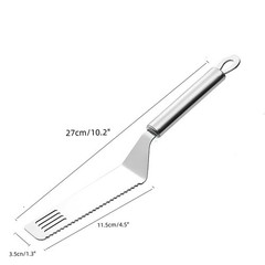 Pie Server Serrated and Cake Cutter,Stainless Steel Pie Server Angled Icing S…