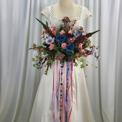 Bohemian Dreams Wildflower Faux Silk Wedding Bouquet