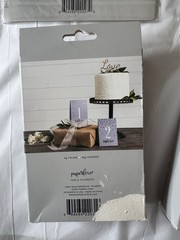 Paperlove Grey Glam «Forever Yours» Banner and Matching Table Numbers Wedding
