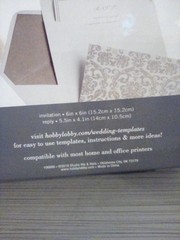 STUDIO HIS & HERS 25 each wedding invitations envelopes reply cards-env 2 boxes