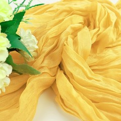 Yellow Cheesecloth Table Runner 10FT Gauze Rustic 35×120 Inches,