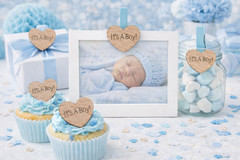 100 qty 1″ It’s A Boy! Wood Hearts Table Confetti Wooden Wedding Decor