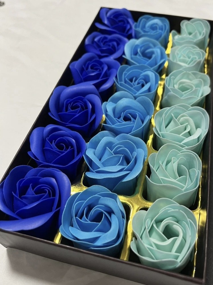18PCS Rose Soaps Flower Packed Wedding Supplies Gifts Event Party Goods