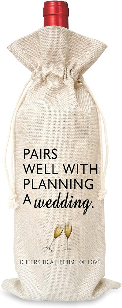 Wine Bag Wedding Gift for Mr and Mrs – Engagement Gift J14