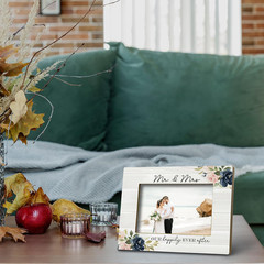 Mr & Mrs Picture Frame, Wedding & Marriage License Frame, Gifts for Newlywed 5X7