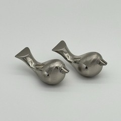 Silver Tone Love Bird Wedding Party Card Place Holder 2 Piece