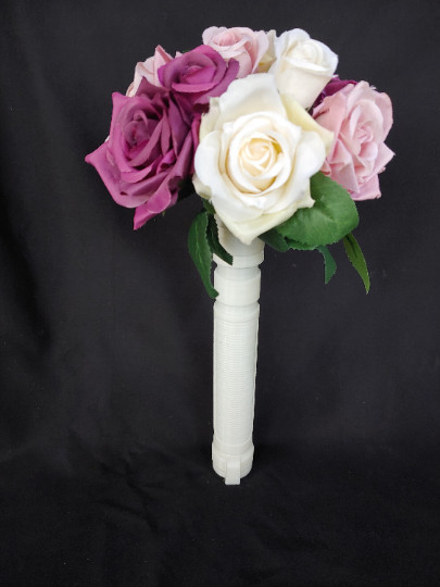 Unique bridal bouquet handle for sci-fi, cosplay, and themed weddings
