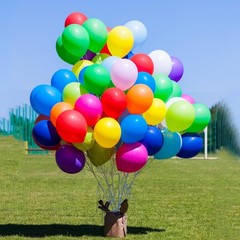 Balloons Assorted Colors Rainbow Decorations 100 Pack 12 12 inch, Multicolor
