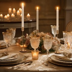 Brass Gold Candlestick Holders, Metal Taper Candle Holders Set of