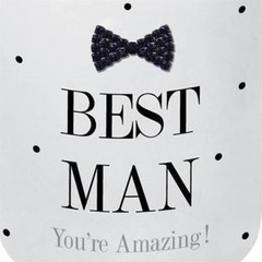 Mad Dots Wedding Mug Cup with Wording & Black Tie – Best Man
