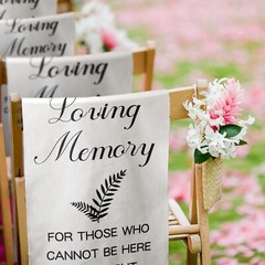 Yousoontic Memorial Wedding Chair Sign for Ceremony Wedding Memorial Sign 14 …