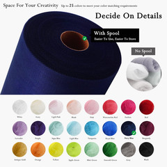Navy Blue Tulle Fabric Rolls 54 Inch by 40 Yards Tulle Bolt Spool for Wedding De