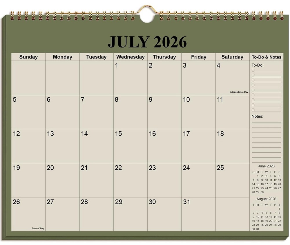 Calendar 2026-2027 – 18 Months Wall Calendar from July 2026 to December 2027,…