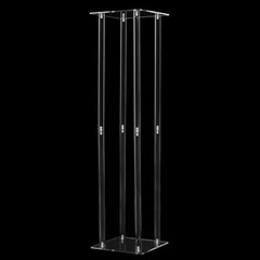 10x Acrylic Wedding Flower Stand Rectangle pedestal for Table Centerpiece Decor