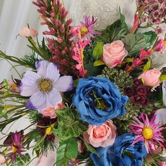 Bohemian Dreams Wildflower Faux Silk Wedding Bouquet