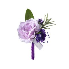 Artificial Flowers Boutonniere Men Groom Boutonniere Romantic Practical Simple