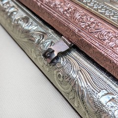 Handcrafted Wooden Dry Fruit Box 6 Section Metal Embossed Elephant Gift Storage